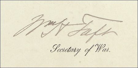 Lot #88 Theodore Roosevelt and William H. Taft: Provisional Puerto Rican military appointment - Image 3