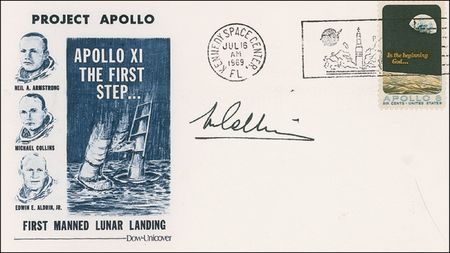 Lot #344 Buzz Aldrin and Michael Collins Commemorative Covers - Image 1