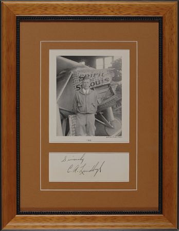 Lot #414 Charles Lindbergh Signature - Image 1