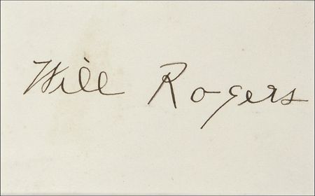 Lot #982 Will Rogers Signature - Image 2