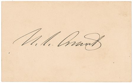 Lot #38 U. S. Grant: Fine Grant presidential signature with impeccable provenance and an unusual envelope - Image 1
