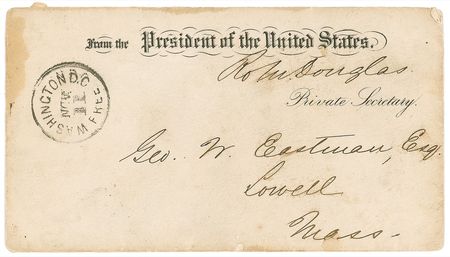 Lot #38 U. S. Grant: Fine Grant presidential signature with impeccable provenance and an unusual envelope - Image 3