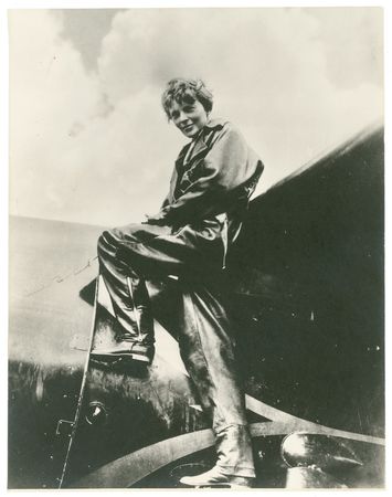 Lot #398 Amelia Earhart Signed Photograph - Image 1