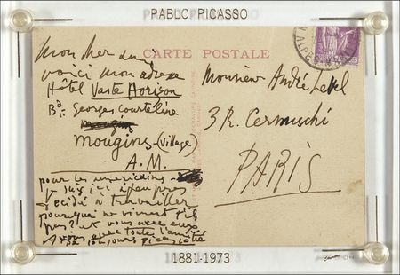 Lot #522 Pablo Picasso Handwritten Letter Signed - Image 1