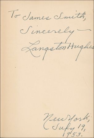 Lot #497 Langston Hughes Book - Image 1