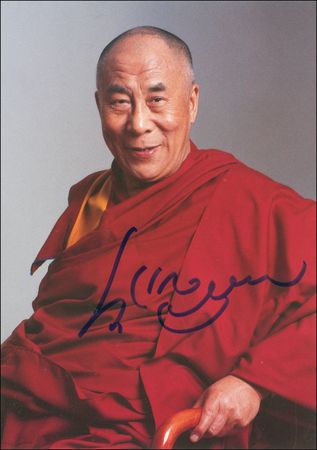 Lot #155 Dalai Lama Signed Photographs - Image 1
