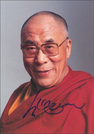 Lot #155 Dalai Lama Signed Photographs - Image 2