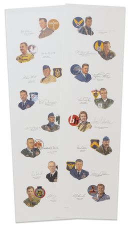 Lot #380 Aviators: Gathering of Eagles Lithograph - Image 1