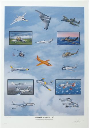 Lot #380 Aviators: Gathering of Eagles Lithograph - Image 2