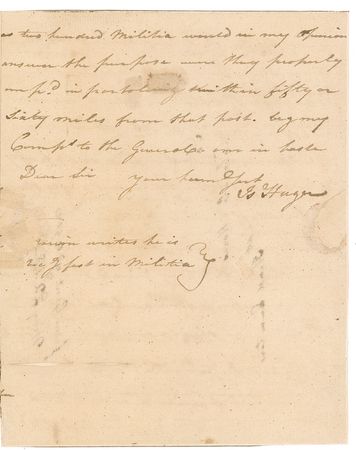 Lot #319 Isaac Huger: ?I have not, nor cannot procure a White Man to take charge of my Negroes to Virginia and am greatly perplexed? - Image 3
