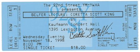Lot #239 Coretta Scott King Tickets - Image 3