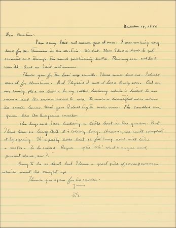 Lot #544 John Steinbeck: Two letters filled with highly uncharacteristic candor: “I am still struggling with the firebreathed dragon of English” - Image 3