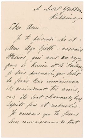 Lot #489 Maxim Gorky: Gorky smooths travel of Italian friends to ?beautiful and dear? Mother Russia - Image 1