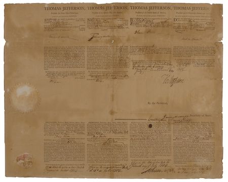 Lot #52 Thomas Jefferson and James Madison: The Factor sets sail for Lisbon with Jefferson?s and Madison?s blessings and the transatlantic news - Image 1