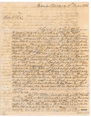 Lot #121 George Washington: Washington denies charges that he psychologically tortured a British prisoner, chosen by lottery for retaliatory execution, by “erecting a [gallows] before his prison window” - Image 1