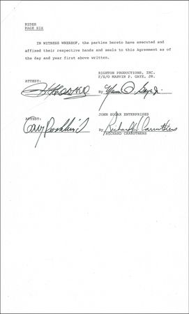 Lot #712 Marvin Gaye Signed Document - Image 2