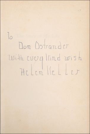 Lot #225 Helen Keller Book - Image 1