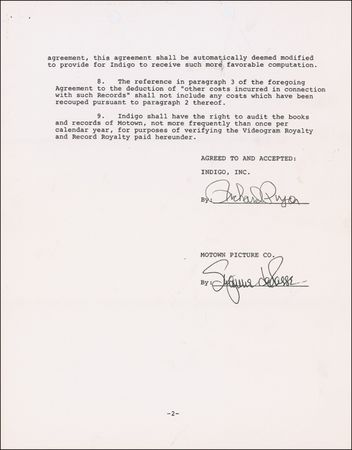 Lot #1146 Richard Pryor Signed Document - Image 2