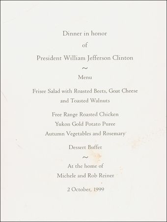 Lot #20 Bill Clinton Program - Image 2