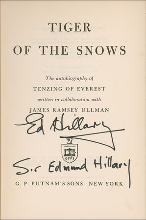 Lot #215 Edmund Hillary Books - Image 1