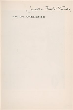 Lot #55 Jacqueline Kennedy Book - Image 1