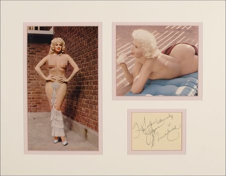 Lot #954 Jayne Mansfield Signature - Image 1