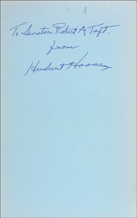 Lot #48 Herbert Hoover Book - Image 1