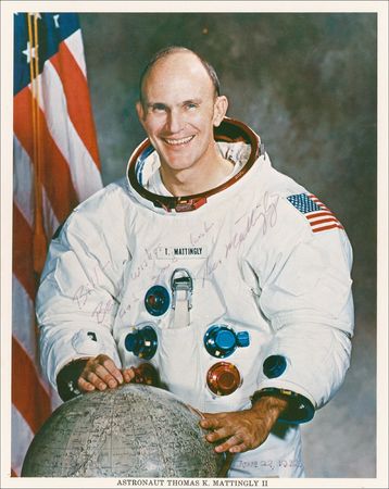 Lot #364 Apollo 16 Signed Photographs - Image 1
