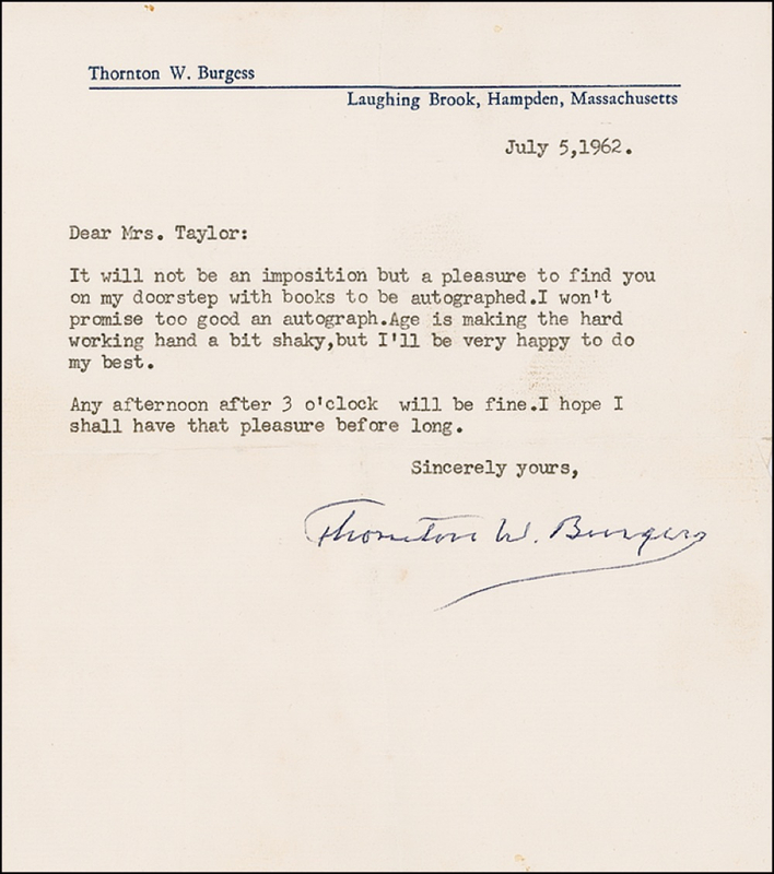 Lot 457 Thornton Burgess