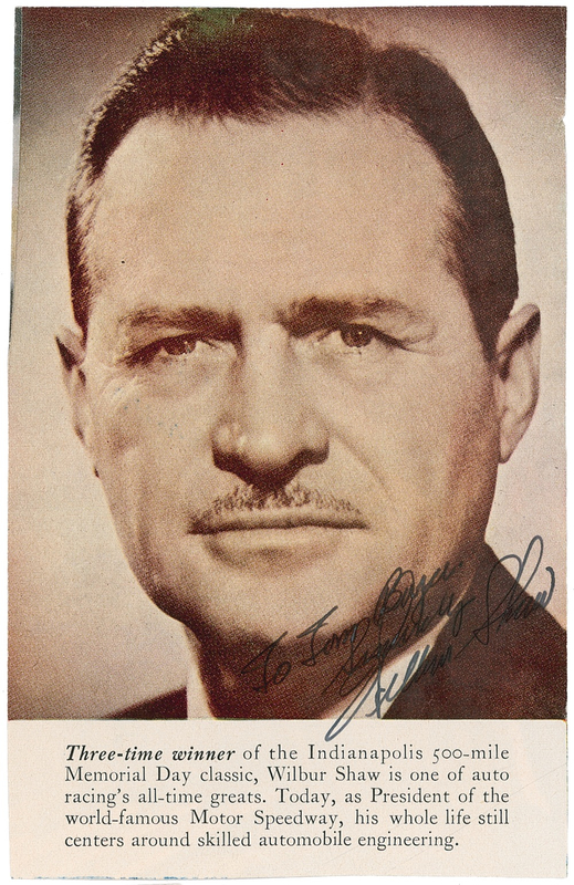 Lot 1342 Wilbur Shaw