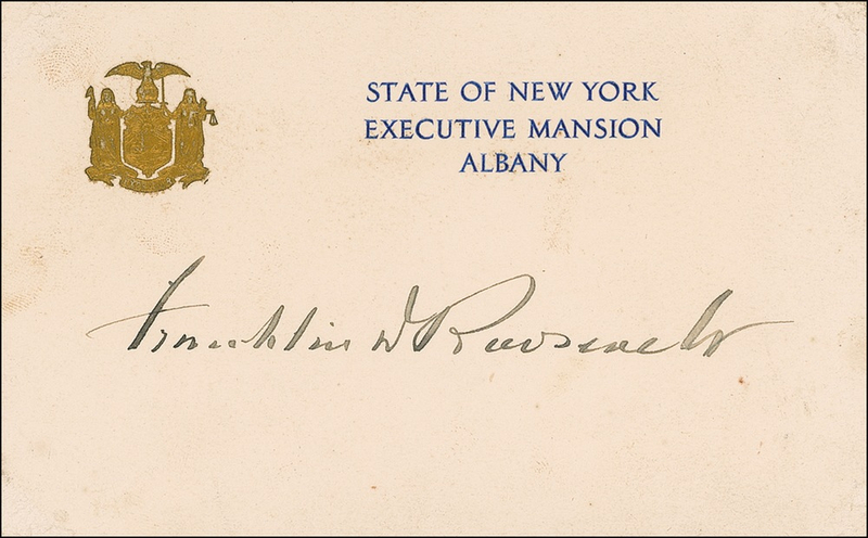 Lot 102 Franklin D. Roosevelt Signature