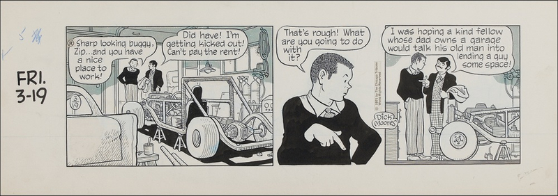 Lot 590 Dick Moores: Gasoline Alley