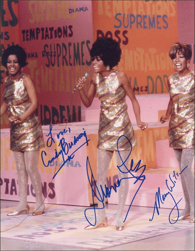 Lot 784 The Supremes Signed Photograph