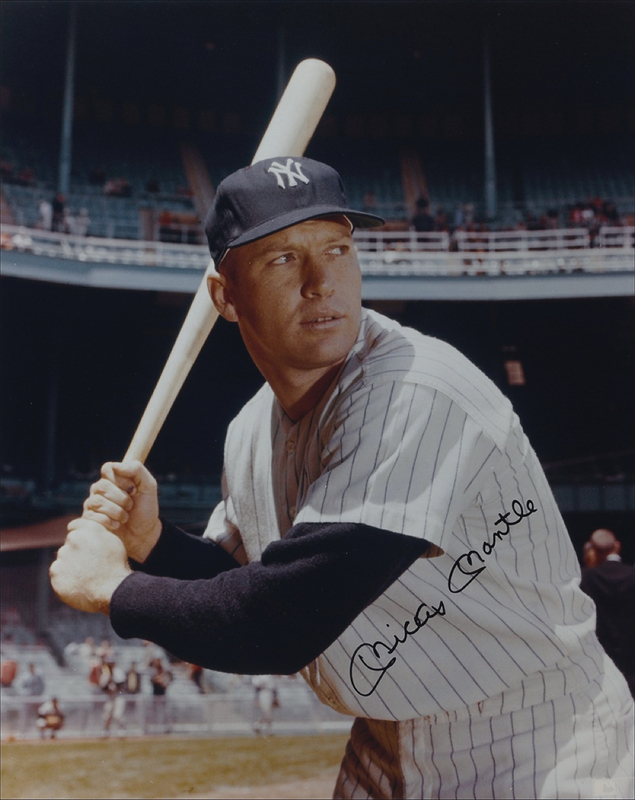 Lot 1283 Mickey Mantle Signed Photograph