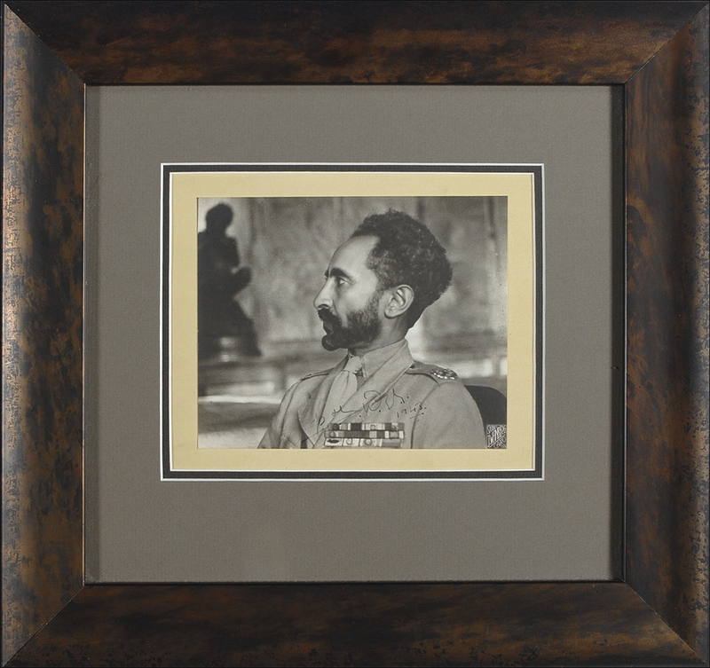 Lot 256 Haile Selassie Signed Photograph