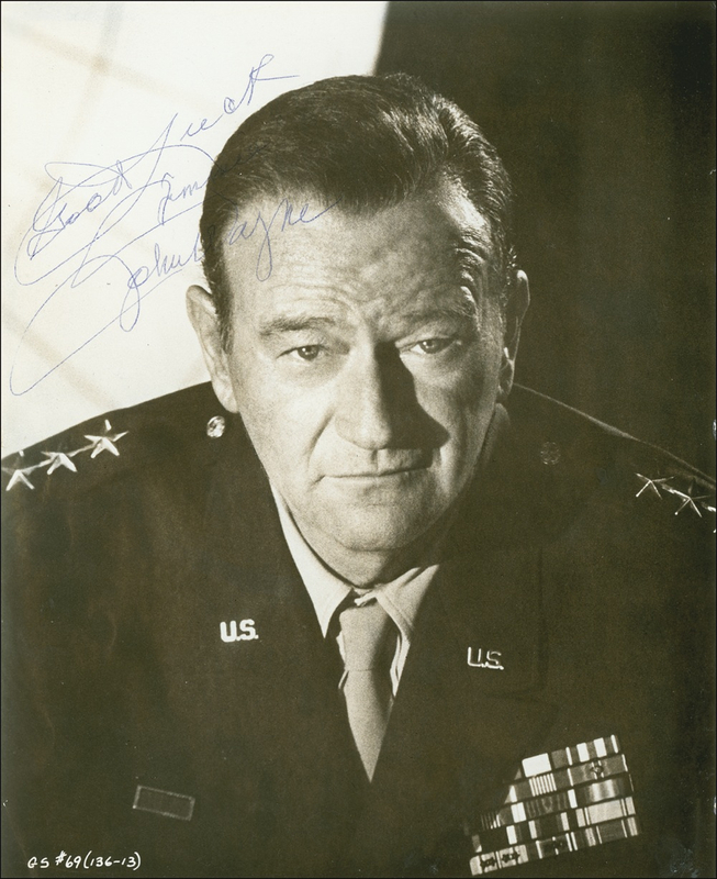 Lot 1046 John Wayne Signed Photograph