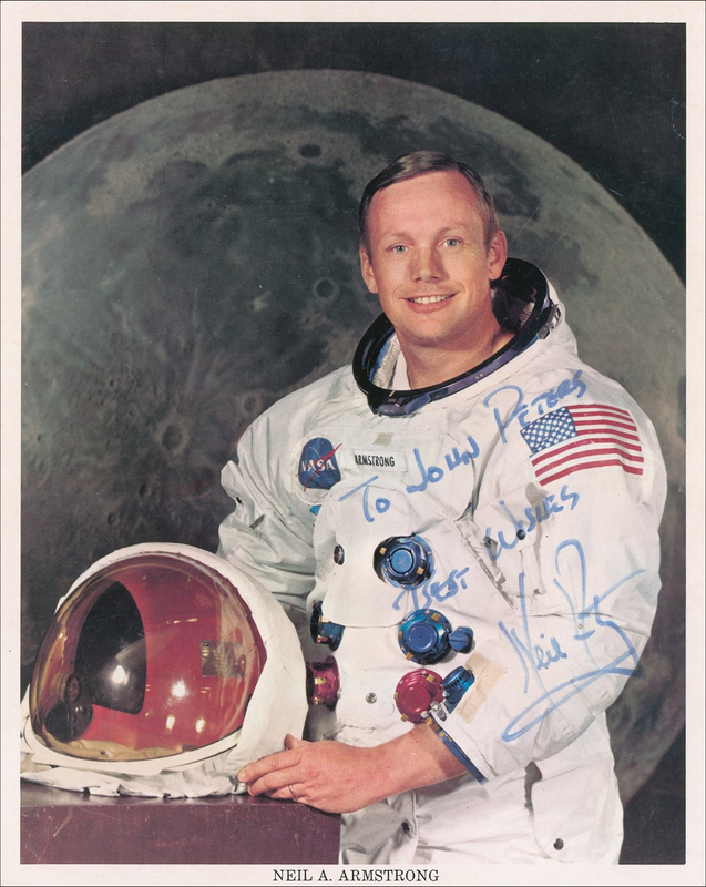 Lot 404 Neil Armstrong Signed Photograph