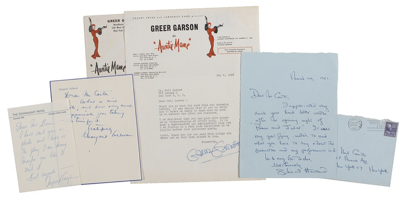 Lot 995 Movie Actresses Letters