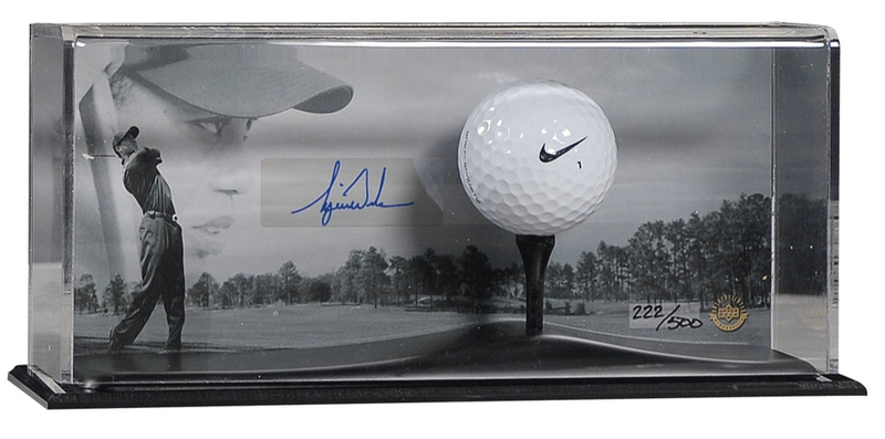 Lot 1373 Tiger Woods Upper Deck Display