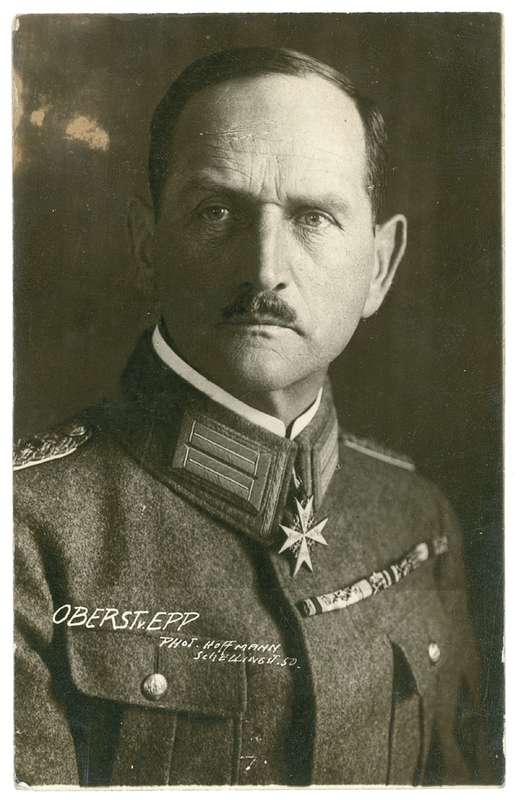 Lot 377 Franz Xaver Ritter von Epp Signed Photograph