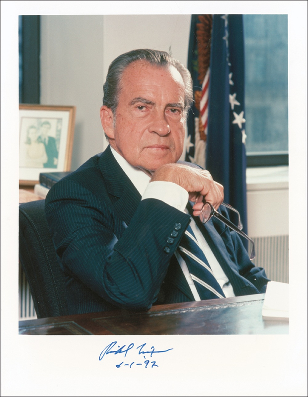 Lot 78 Richard Nixon Signed Photograph