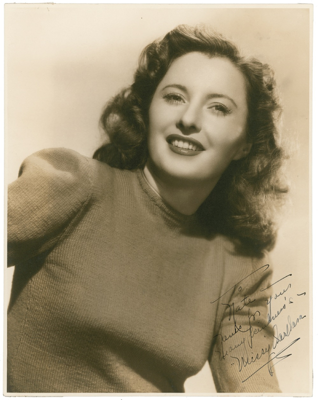 Lot 1028 Barbara Stanwyck Signed Photograph