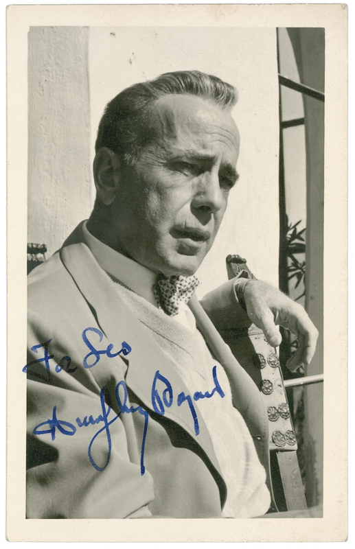 Lot 847 Humphrey Bogart Signed Photograph
