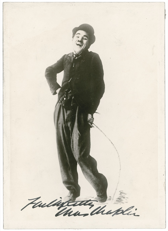 Lot 861 Charlie Chaplin Signed Photograph