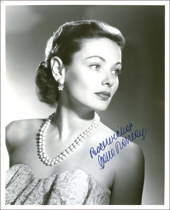 Lot 1041 Gene Tierney Signed Photograph