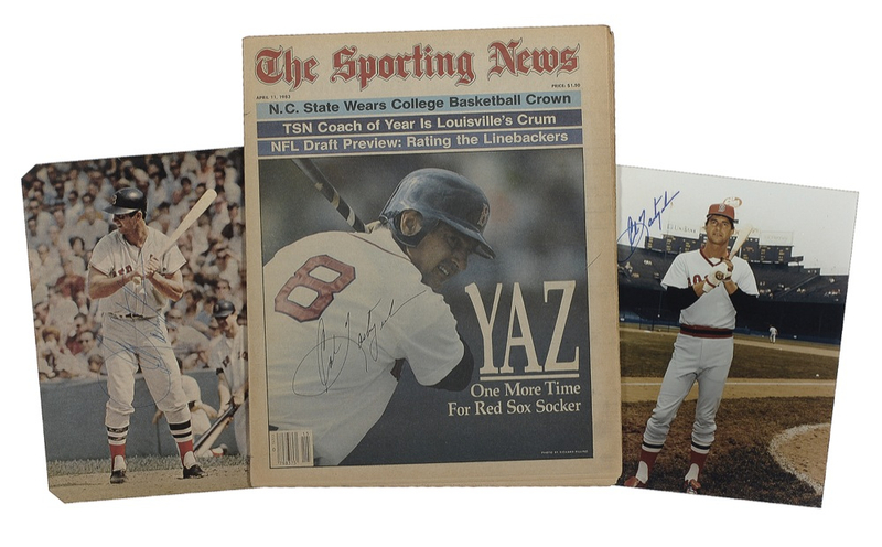 Lot 1380 Carl Yastrzemski Group Lot
