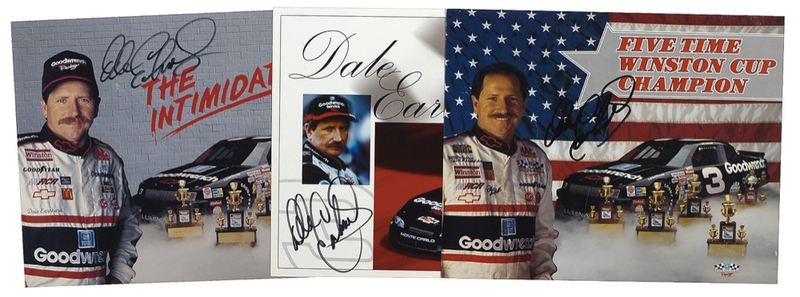 Lot 1226 Dale Earnhardt Signed Photographs