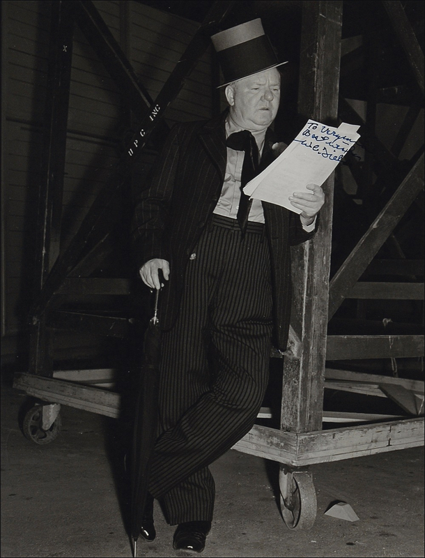 Lot 883 W. C. Fields Signed Photograph
