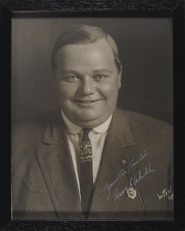 Lot 812 Roscoe “Fatty” Arbuckle: Rare Witzel portrait, signed for “Four Bits”
