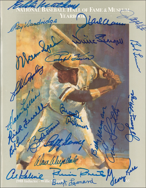 Lot 1184 Baseball: Hall of Famers Yearbook